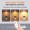 MEKKLEON Puck Lights with Remote Control,1000mAh Rechargeable Under Cabinet Lighting,3Pack