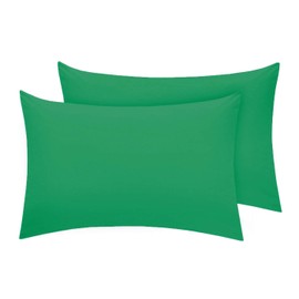 Premium |Pack of 4| Housewife Pillow Case/Cover | 50x75cm | Luxury Polycotton Bedroom Plain Dyed Housewife Bedding Pillowcases (Teal)