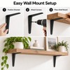 Floating Shelf L Brackets – Black Steel Wall Mount Supports