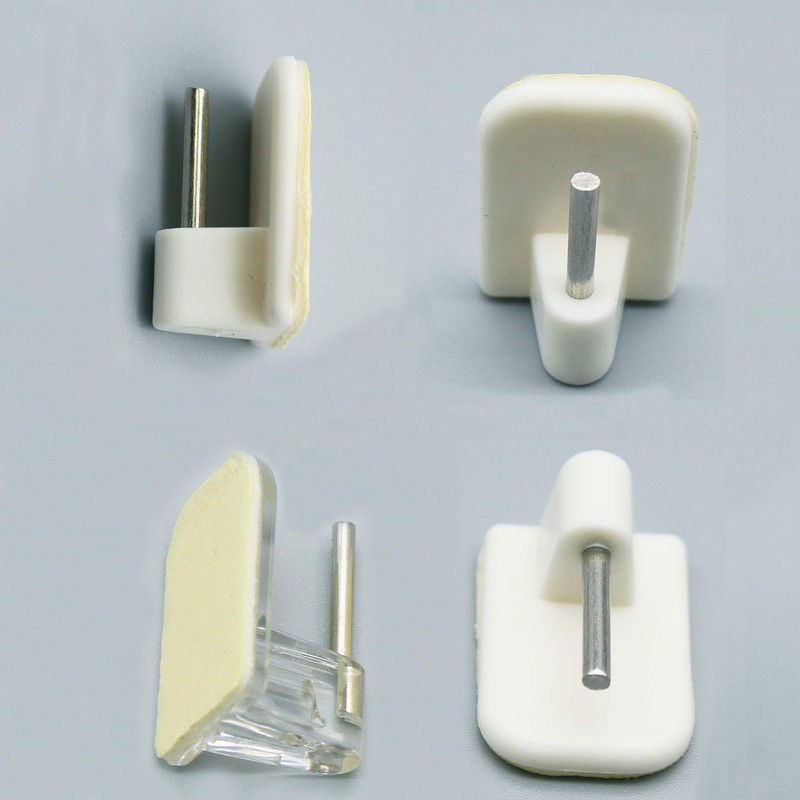 EVIDECO French Home Goods Self Adhesive Hooks Sash Rod Kitchen