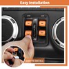 SQQP for JK Aluminium Center Console Window Switch Button Cover
