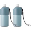 Atlas PET Bottle Holder Flask 2-Piece Set, Cools, PET Bottle