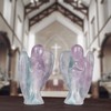 Artistone 2.0" Crystal Angel Statue Hand-Carved Healing Crystal Sculpture Figurine