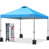 MASTERCANOPY Durable Pop-up Canopy Tent with Roller Bag (10x10, Sky