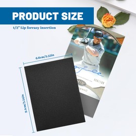 Williyatt Card Sleeves, Pack of 500 Card Sleeves, 66 x 91 mm Card Sleeves, Standard Size Trading Card Sleeves, Black Sports Card Protective Sleeves, Perfect Fit for Exchange Cards
