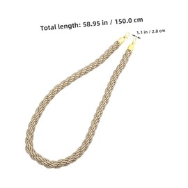 COHEALI 1.5m Jute Guardrail Hanging Rope for Crowd Control Queue Line Barrier Rope