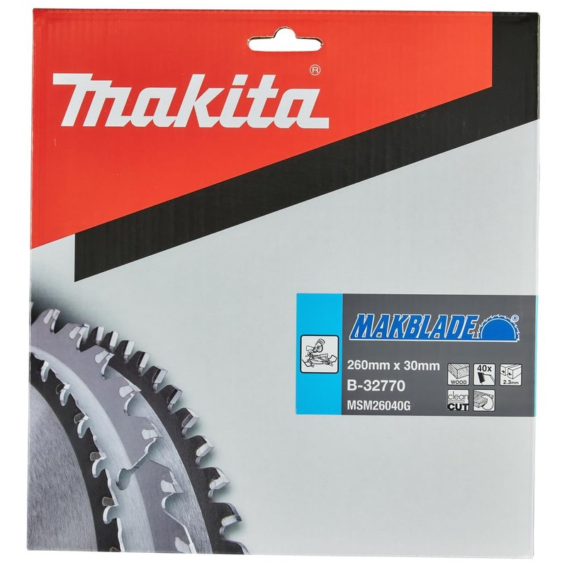 Makita Makblade SAEGE Blade, 260 x 30 mm – 40T
