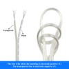 ZoZoMaiy 30 m PVC Flexible Cable Transparent 2-Core Power Cable