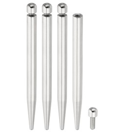 PATIKIL 2/7 x 4 inch Sign Standoff Screws, 8 Pcs Stainless Steel Wall Standoff Mounting Hardware Advertising Glass Nail for Hanging Acrylic Picture Frame Acrylic Panel, Silver