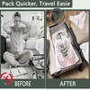 6PCS Clear Shoe Bags for Travel, Eucalyptus Leaf Pattern Travel