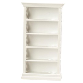 KOMBIUDA Miniature Wooden Bookshelf Mini Bookcase for Mini House Miniature Furniture