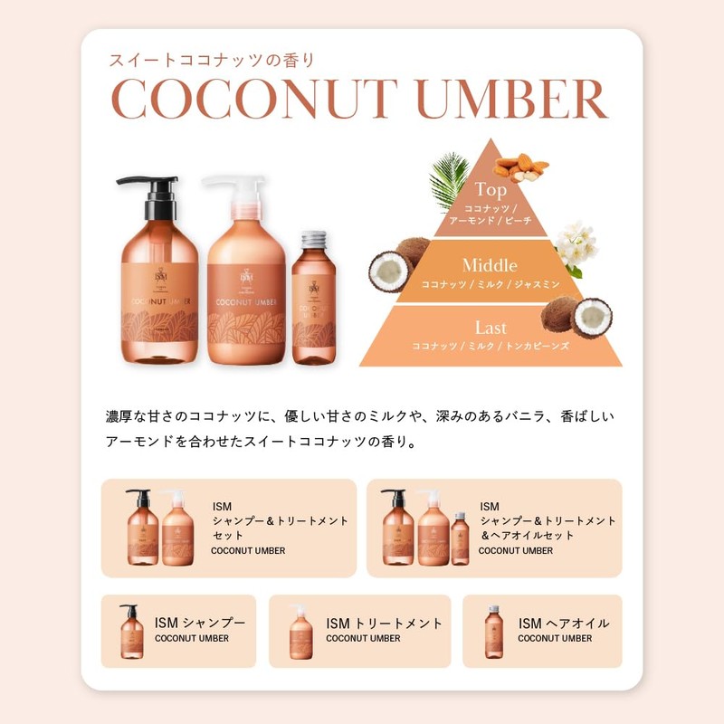 ISM Coconut Amber Shampoo & Treatment Refill Set, 13.5 fl