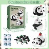 GAROMIA Panda Building Blocks Set, Mini Clamping Blocks, Panda Building