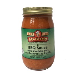 So-Good BBQ Pork Filling with Shredded Pork 16 oz Jar - Complete Just Heat and Serve