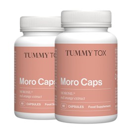 Morosil Capsules 400 mg, Vitamin C, Antioxidants and Black Pepper for Better Absorption, 120 Capsules for 4 Months, 1 Capsule per Day, Moro Caps Tummy Tox