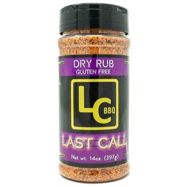 LC BBQ Last Call Competition Beef and Chicken Rub – 14oz Shaker | Premium Sweet Black Pepper BBQ Seasoning | Award-Winning Finishing Rub for Brisket, Poultry, & Pork | Gluten-Free Pitmaster Blend