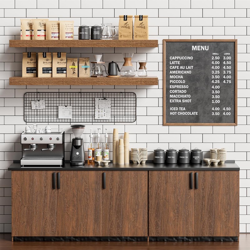 Heimlove Floating Shelves for Wall 36 Inches Long,9.3" Deep Walnut