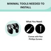 Spring Clip, Grip Clip, Holds 3/4"-1 1/8" Inch Diameter, (10)