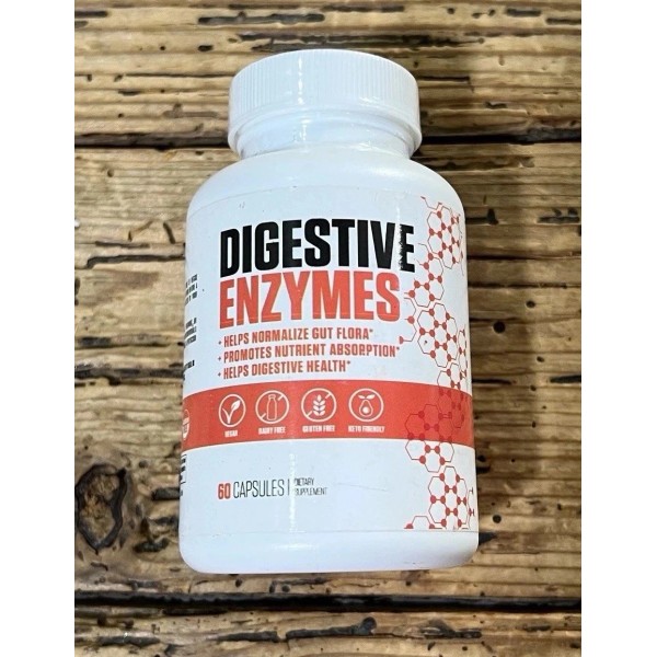 Unbranded Digestive Enzymes Dietary Supplement 60 Capsules