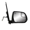 Passenger Side Mirror for Toyota Sienna, Textured Black, w/spot Mirror,