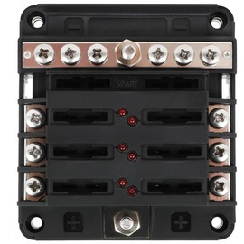 SCITOO Use for RV Boat Motorhome 6-Way Blade ATO/ATC/ATS Fuse Box Speedboat