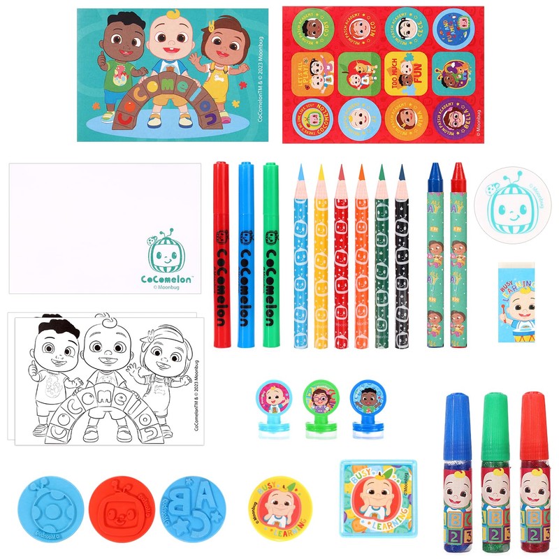 CoComelon Advent Calendar Art & Crafts Accessories Filled with Exciting