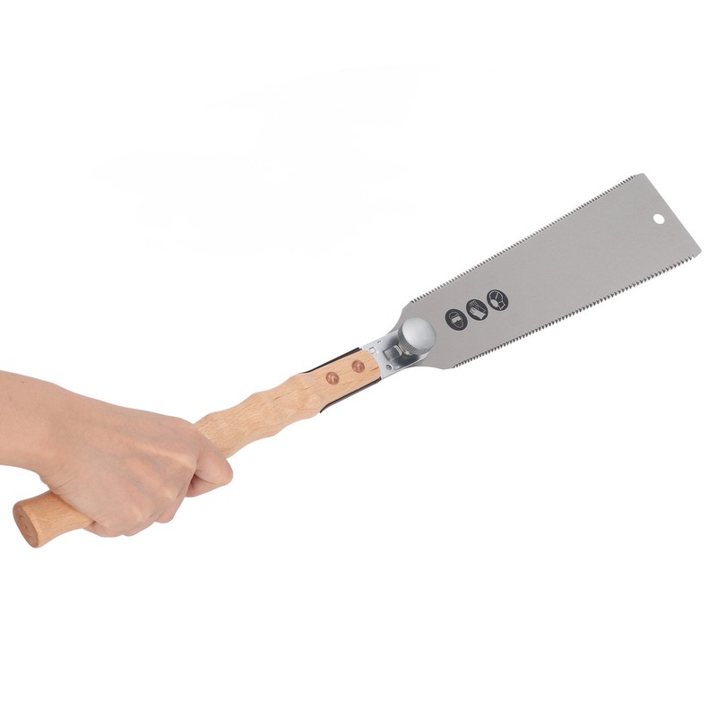 Double Edge Sided Hand Saw Fine Tooth Triple Fast Flush