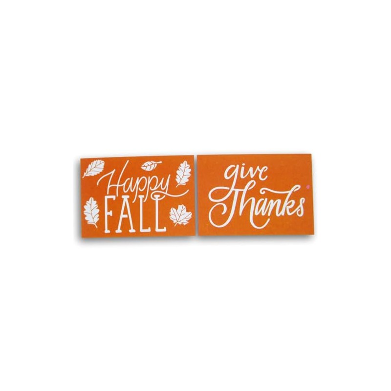 Painting Stencil - Give Thanks and Happy Fall - 7