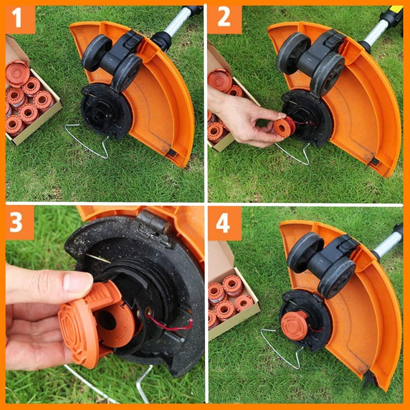 4 Pcs Worx Strimmer Spool Lawn Mower Strimmer Spool Grass