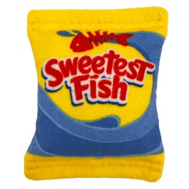 Huxley & Kent Cat Toy | Sweetest Fish | Snack Attack Strong Catnip Filled Cat Toy | Soft Plush Kitty Toy with Catnip and Crinkle | Kittybelles