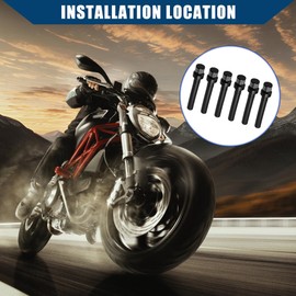 Hihaha Gas Fuel Tank Cap Cover Air Vent Hose/Tube Tank Breather Valve Tube Two Way for ATV Dirt Bike Motorcycle/Durable Aluminum Alloy Rubber/6Pcs Black