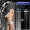 2 En 1 Regaderas para Baño Alta Presion 12” Cabezal