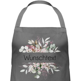 Geschenk mit Namen personalisiert by Shirtracer - Apron - Design Your Own Print - Desired Text, 2 anthracite