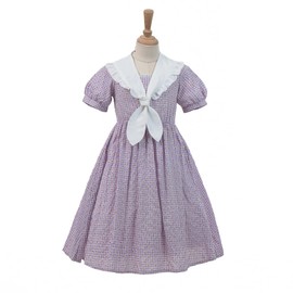 Nuoqi Prairie Dresses for Girls Pioneer Girl Laura Ingalls Wilder Costume Colonial Girls Costume for Girls 10-12