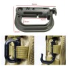 Estuchelandia 2 Pzas Mosquetón Molle Grillete Clip Edc Táctico Llavero