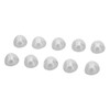 10pcs Sound Amplifier Closed Domes Single Layer Double Hole Silicone