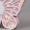 LITECRAFT Glow Butterfly Table Lamp LED Children's Lighting - Pink,
