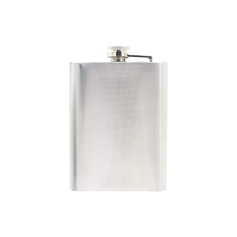 Audiophile Hip Flask Stainless Steel Bottle 8oz (240ml)