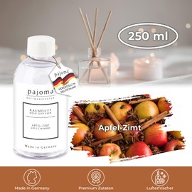 pajoma® Room Fragrance Refill Bottle 250 ml Apple Cinnamon | Refill for Air Freshener | Intense and High Quality Fragrance in Premium Quality