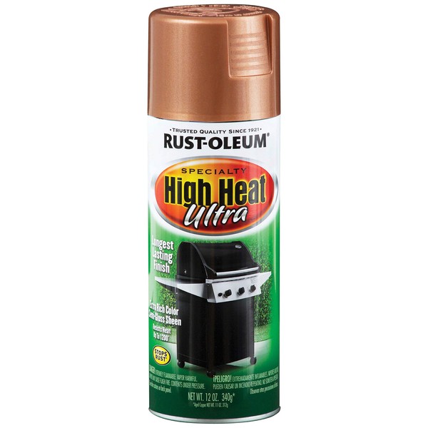 Rust-Oleum Available 241232 High Heat Ultra Enamel Spray, Aged Copper, 12-Ounce, Fl Oz (Pack of 1)