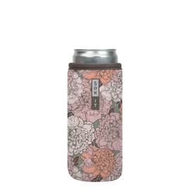 Sok It Can Sok Sleeve for Beer & Soda Insulated Neoprene Cover (Carnations, 12oz Slim Can Sleeve)