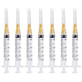 Hyinghw 3ml/cc Luer Lock with 25Ga 1inch Lab Tool Individual Wrapped Pack of 25