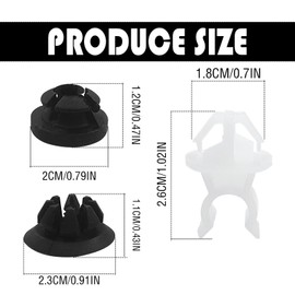 GolTHd 3PCS Car Support Hood Prop Rod Holder Clip & Grommet, Compatible with 1995-2004 Honda Odyssey, 2000-2009 H0nda S2000, 1992-2001 Honda Prelude, OE 91503-SS0-003, 90672-SNA-A01, 90672-S5A-003