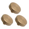 Liyafy 3Pcs Trumpet Bottom Valve Caps Knobs Brass Trumpet Caps