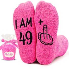 Bebila 50th Birthday Gifts for Women 50 Year Old Funny Socks for Mom Sister Wife Friends Birthday Gifts for Her in 50s