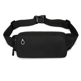 MOODKEY Running Belt for Women Waterproof Slim Running Belt Fanny Pack Ultra Light Waist Pack Bag Adjustable Running Waist Pouch Phone Holder for Hiking Cycling Workout Sports with Headphone Port