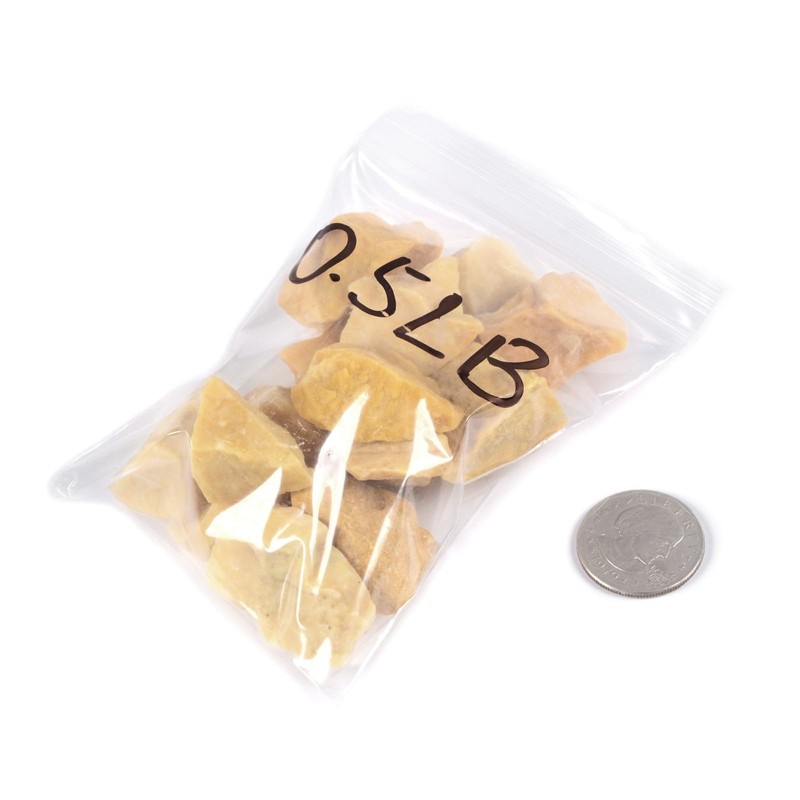 Justinstones 1/2LB Large Raw Yellow Jade Tumbled Stone Specimen Collection