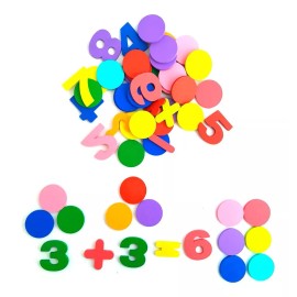 Number Operation Juego Didactico Fichas Numeros Resta Suma Division Madera