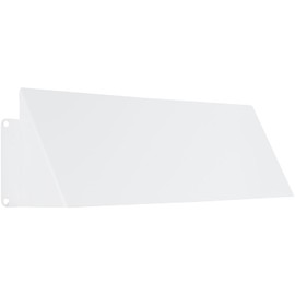 Vent Systems 10" x 3" Inch Vent Cover - Galvanized Steel Dryer Vent Cover/Deflector - White Exhaust Vent Guard for Indoor/Outdoor/Wall/RVs/Trailer - Air Vent Hood - Ventilation System Protection