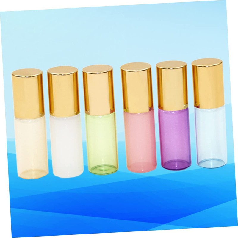 Healeved 6pcs 3ml Roll-Bottle Essential Oil Bottles Set Leakproof Portable